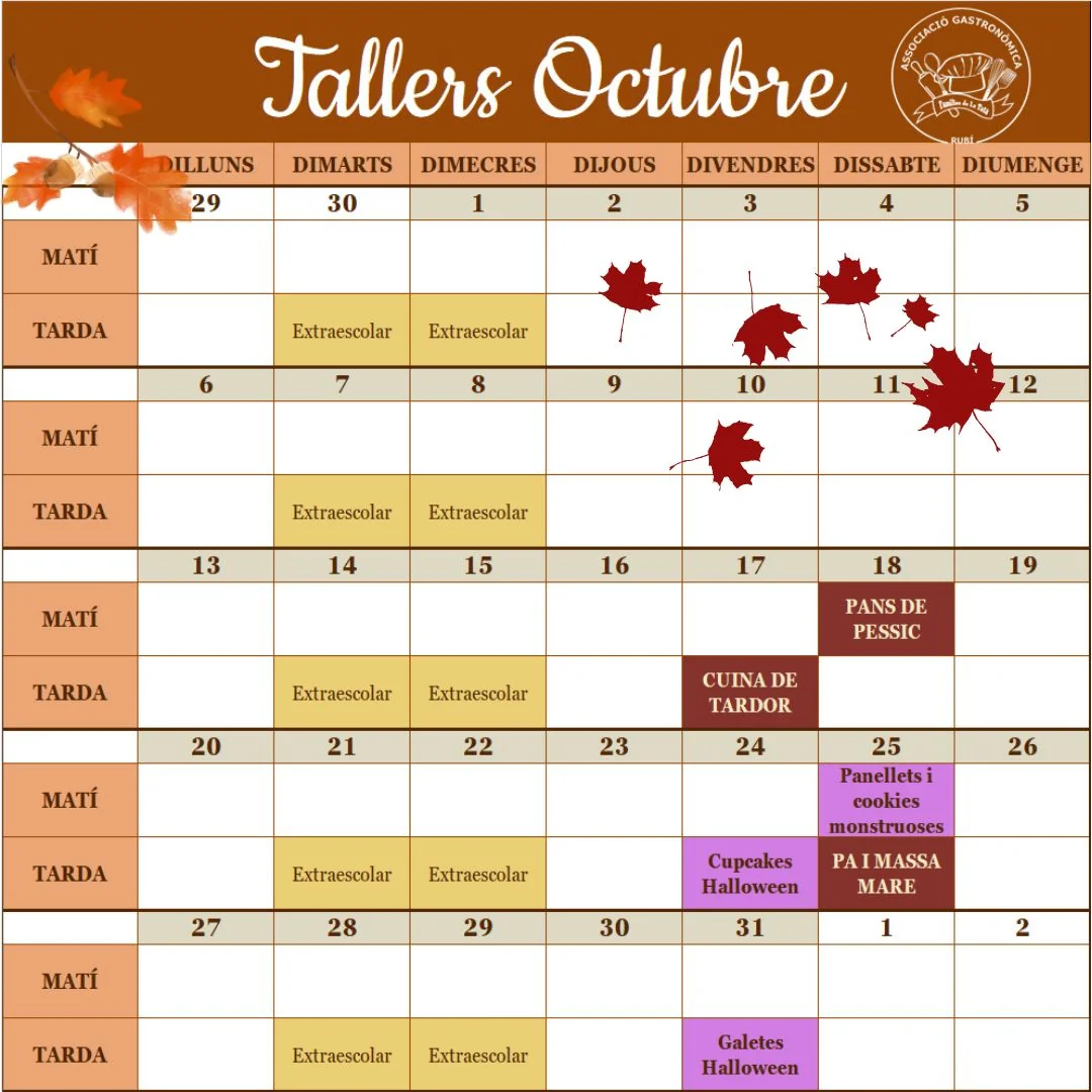 calendario Mayo 2024 La Tata & Sweets